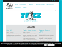 Tablet Screenshot of jazzsouslespommiers.com
